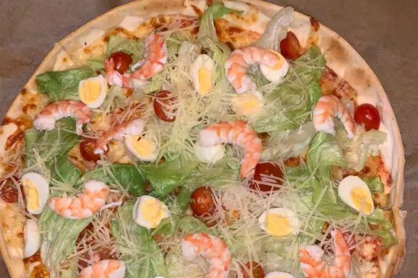 Цезарь с креветками 